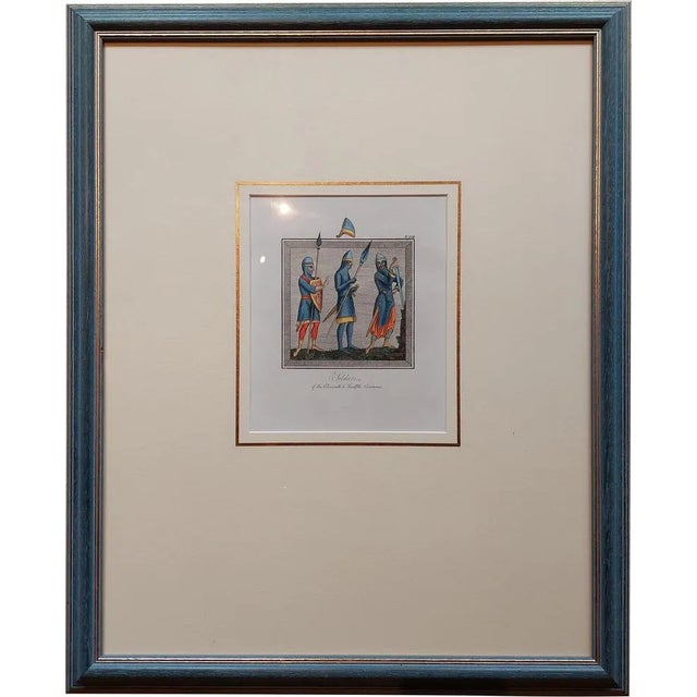 Strutt, Soldiers of the 11th and 12th Century, 1842, Print For Sale