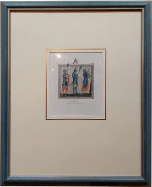 Strutt, Soldiers of the 11th and 12th Century, 1842, Print