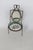 This beautiful Pocket Watch / Trinket Holder is made of brass, mirrored glass, and porcelain. The chair frame is brass and...