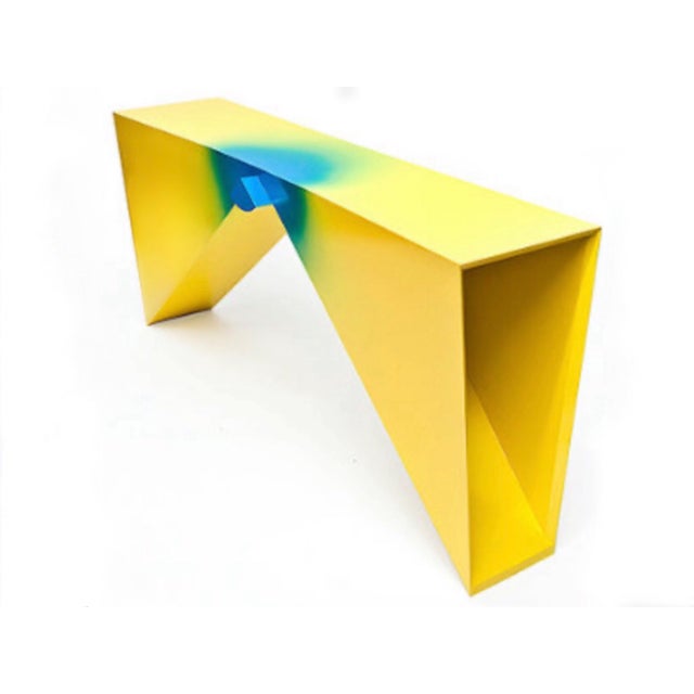 2010s The "Origami" Console: Rare Rafael De Cárdenas Sculptural Table – Limited Edition, Attributed For Sale - Image 5 of 14