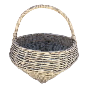 Rustic Farmhouse Large Wicker Gathering Basket