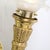 Mid 20th Century Pair of Neoclassical Antique Brass Torch Form Sconces With Frosted Glass Shades For Sale - Image 5 of 14