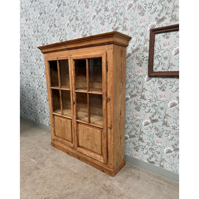 Antique Pine Display Cabinet, 1890s For Sale - Image 6 of 9