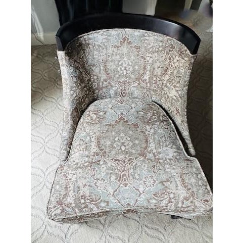 English Ambella Slipper Lounge Chair and Ottoman For Sale - Image 3 of 7