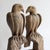 Early 20th Century Pair of Antique French Folk Art Carved Oak Falcon Figures, Wooden Bird Sculpture For Sale - Image 5 of 14