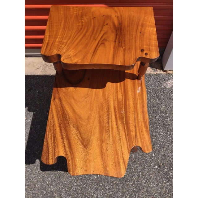Mid 20th Century Japanese Wabi Sabi Live-Edge Tables - Set of 3 For Sale - Image 12 of 13