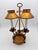 Metal 1960s Italian Florentia Tole Double Light Bouillotte Lamp For Sale - Image 7 of 7