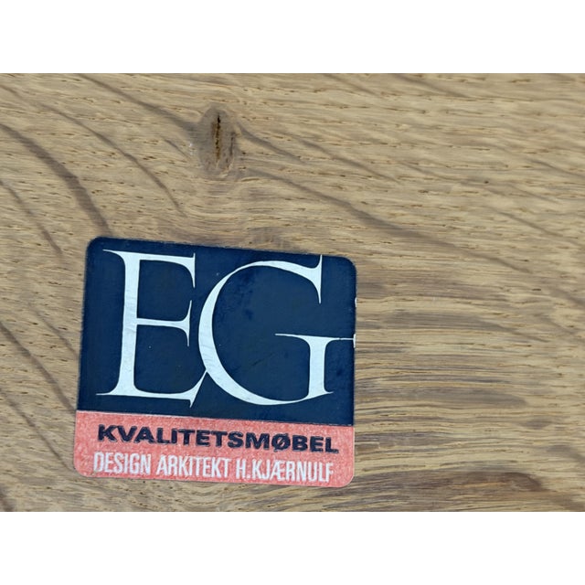 Wood Mid-Century Modern Oak Writing Desk by Henning Kjærnulf, 1960s For Sale - Image 7 of 13
