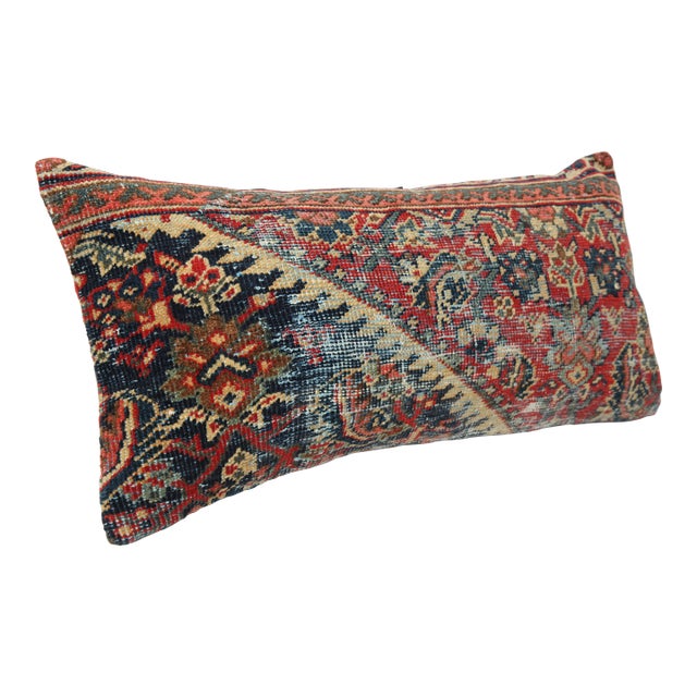 Antique Tribal Bohemian Home Decor Rug Pillow Cover -14'' X 29'' For Sale