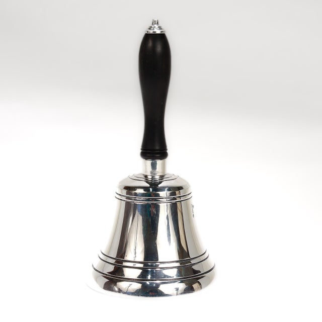 Walker & Hall Vintage English Silver Plate Table Bell by Walker & Hall, 1962 For Sale - Image 4 of 15