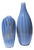 Vintage Murano Smoked Glass Vases Lined with Opaline Glass, 1980s, Set of 2 For Sale