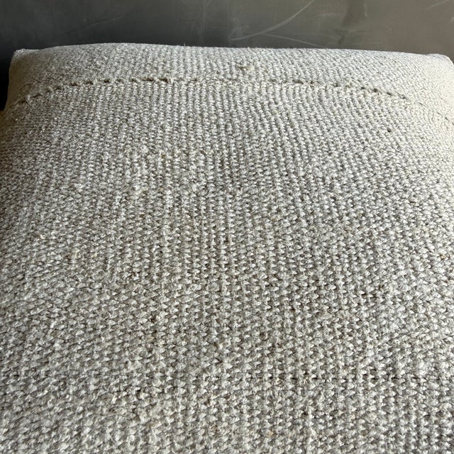 Vintage Rug Pillow Cover With Original Seams For Sale - Image 4 of 6