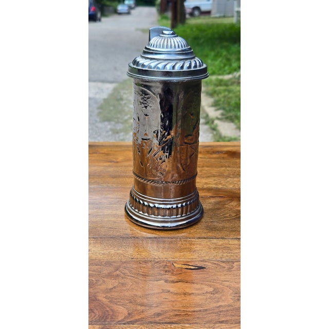 Vintage Silver-Plated Pitcher & Tankard Set - Mid-Century Modern Barware or Tea Service For Sale - Image 11 of 18
