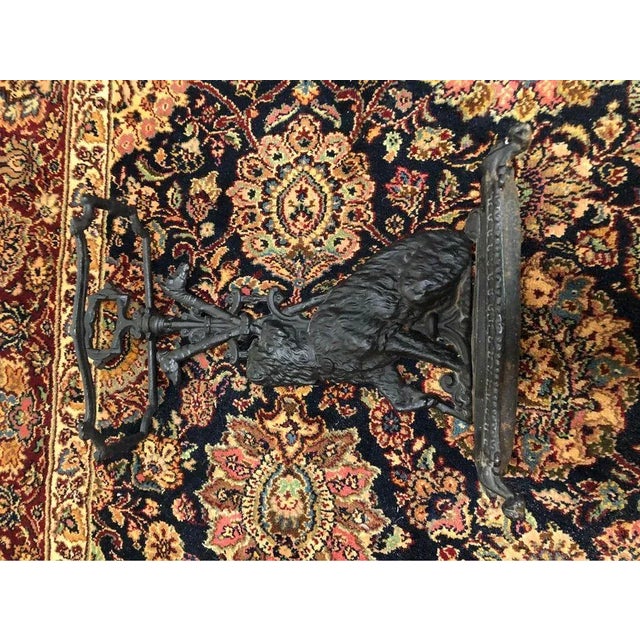 19th Century Cast Iron Terrier Umbrella Stand For Sale - Image 9 of 13