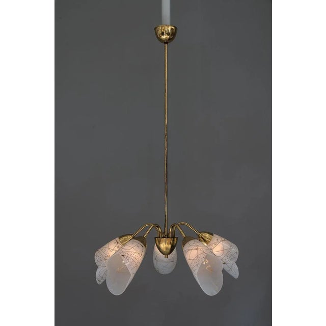 Italian Chandelier, 1960s For Sale - Image 6 of 9