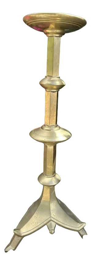 Large Brass Candlestick, 1950