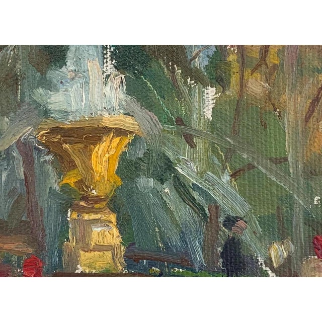 Spring Landscape Antique Oil Painting Original Art Ukrainian artistSokolovsky G. 12-17 1960s For Sale - Image 4 of 6
