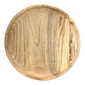 Round Hand Turned Myrtle Wood Tray
