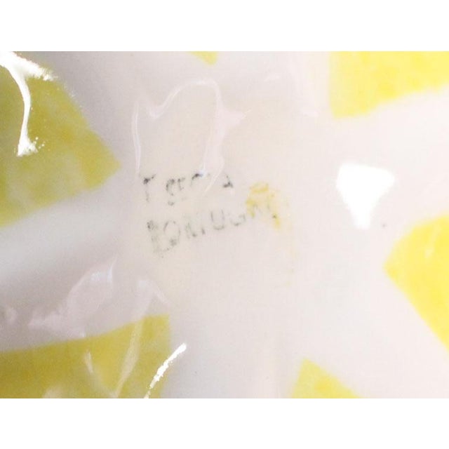 MidCentury Secla Portuguese Yellow Cabbage Majolica Soup Tureen Punch