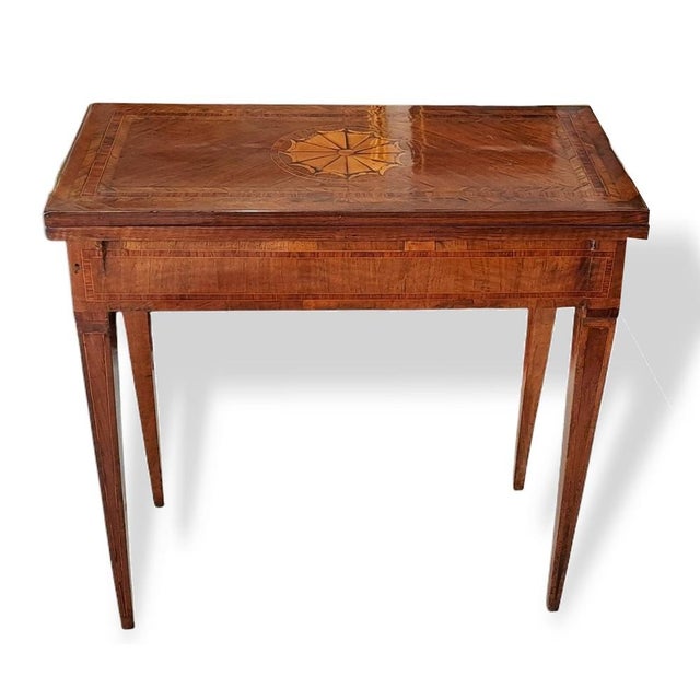 Antique Game Table in Walnut, 1700s For Sale - Image 11 of 11