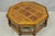 Vintage Baker Barley Twist Oak & Burlwood Parquetry Octagonal Coffee Table For Sale - Image 17 of 17