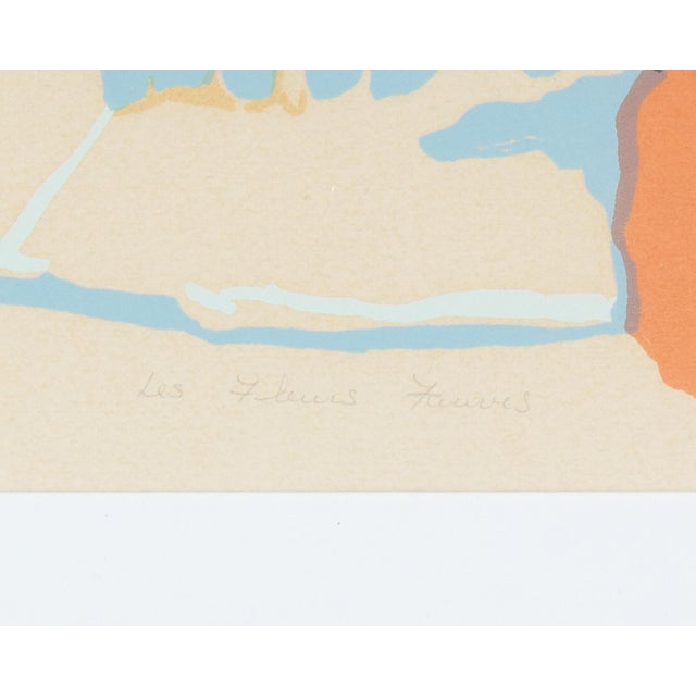 “Les Fleurs Fauves” Serigraph Print by William Ray McCauley For Sale In Indianapolis - Image 6 of 9