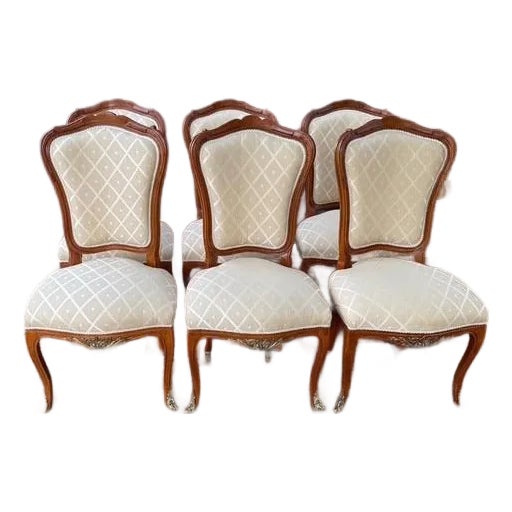 Late 20th Century Louis XV-Style Dining Chairs by La Maison Élégante Pour Les Meubles Français- Set of 6 For Sale