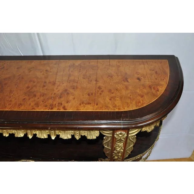 Mid 19th Century 19th Century Antique Louis XVI Style Console After Design by Jean-Henri Riesener For Sale - Image 5 of 13