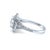 This exceptional GIA certified emerald cut diamond cluster ring is masterfully crafted in 18ct white gold, showcasing a...