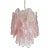 Murano Glass "Spider" Sputnik Chandelier in Pink and White For Sale