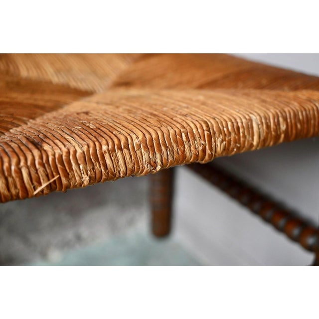 Louis XIII Style Corner Chair in Turned Oak, 1950s For Sale - Image 11 of 12