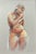 Impressionistic pastel drawing of nude woman on gray paper by listed Philadelphia artist Harold Grote. From the estate of...