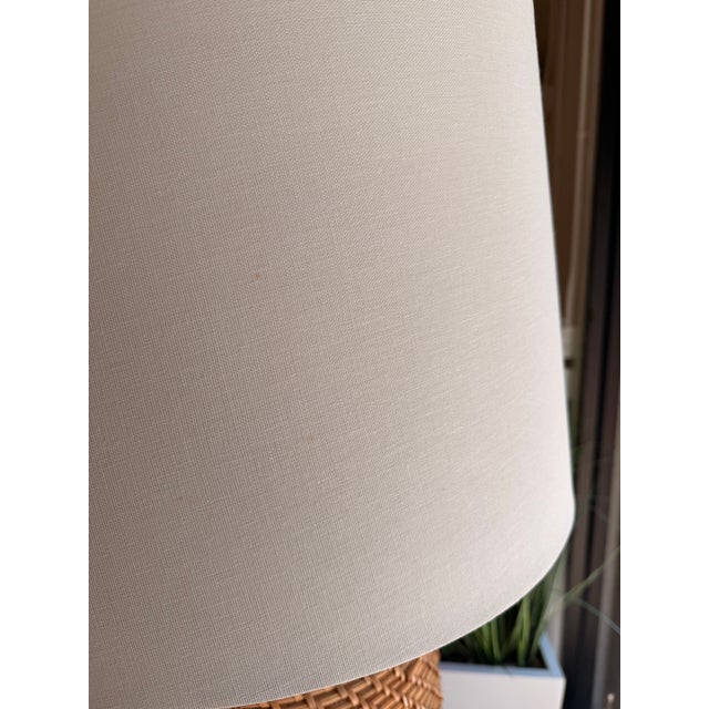 Contemporary Made Goods Rattan Table Lamp For Sale - Image 3 of 6