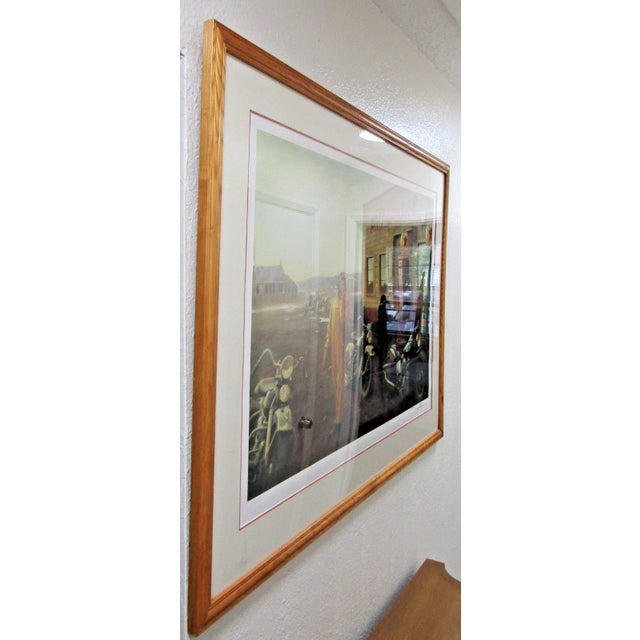 David Uhl Harley-Davidson "Change in the Weather" Large Framed Art Print For Sale - Image 14 of 16