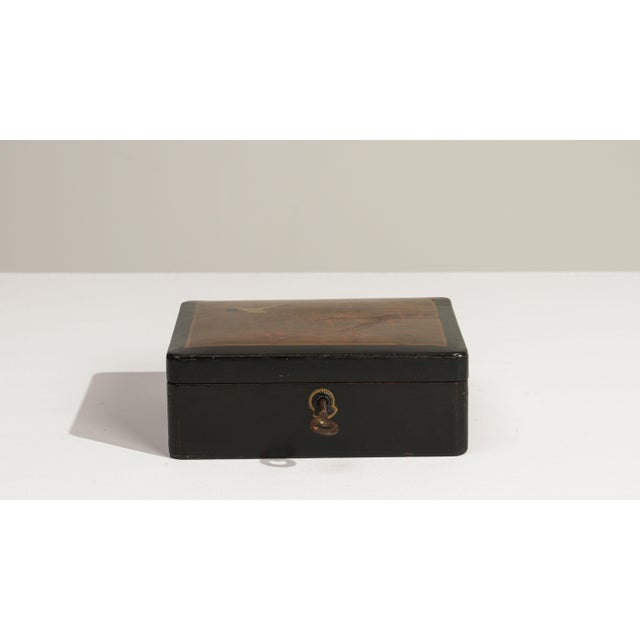 Early 20th Century China Black Lacquer Box For Sale - Image 18 of 18