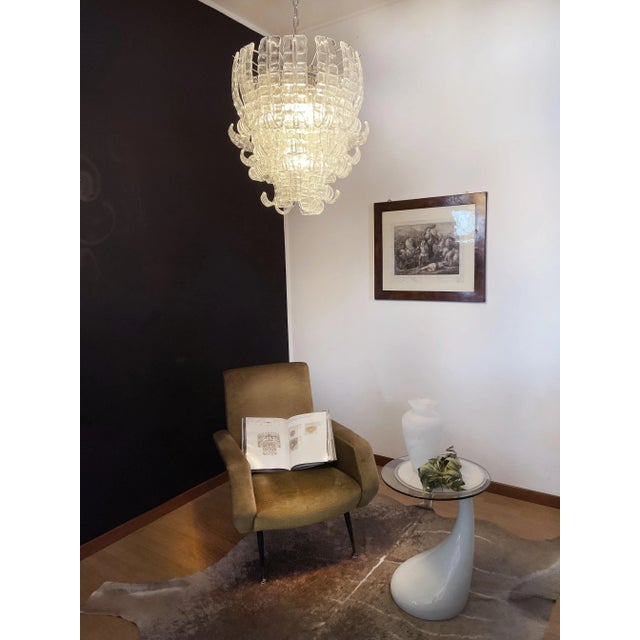 Italian Felci Murano Glass Chandelier by Barovier e Toso, 1972 For Sale - Image 16 of 18