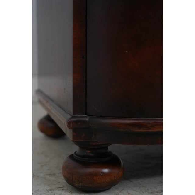Maitland Smith Burl Walnut Serpentine Chest For Sale - Image 12 of 18