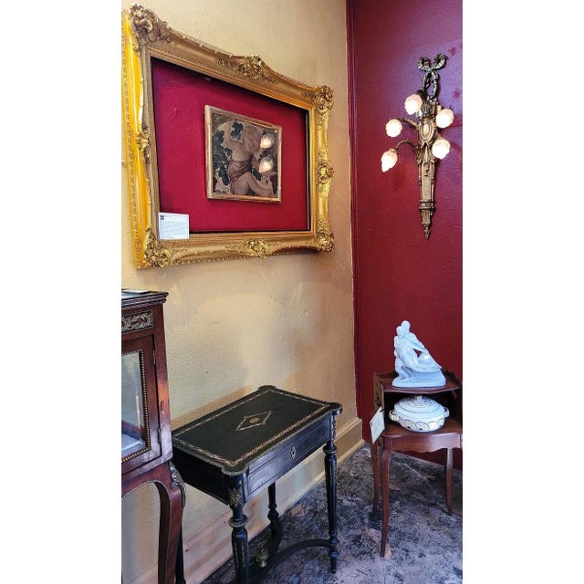 Asparagus Early 20c Medici Print of Putti Under a Vine For Sale - Image 8 of 12