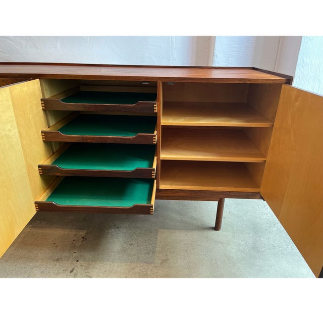 Black Vintage Rosewood Sideboard by Ib Kofod-Larsen, 1960s For Sale - Image 8 of 18