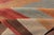 Vintage Turkish Kilim Runner With Coral, Tan and Soft Blue Stripes For Sale - Image 10 of 11