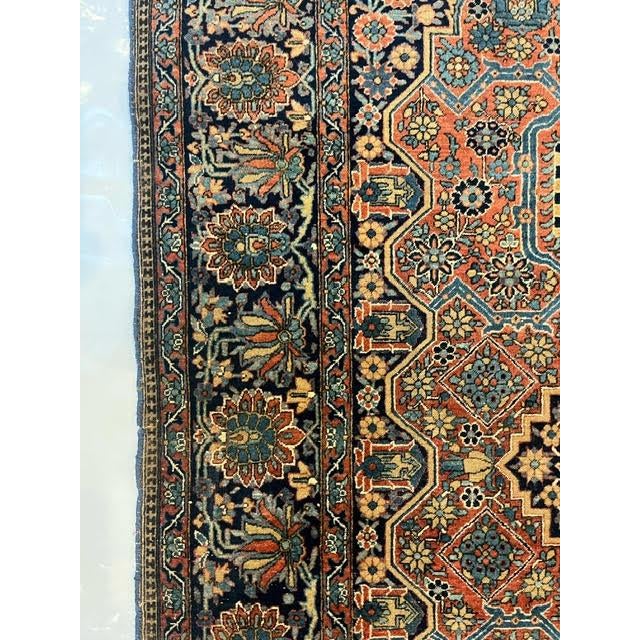 Antique Persian Mohtasham , 4'4" X 6'7" For Sale - Image 10 of 11