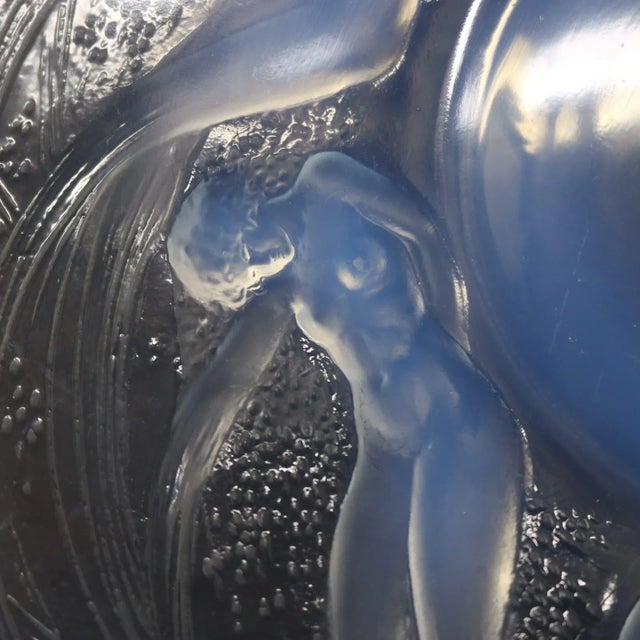 Glass Rene Lalique Opalescent Glass Ondines Plate For Sale - Image 7 of 12