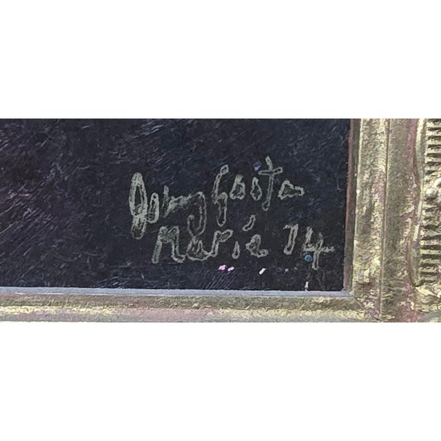Jonny Gaston, Maria Jose Hernandez, 1974, Oil Painting on Board, Framed For Sale - Image 4 of 8