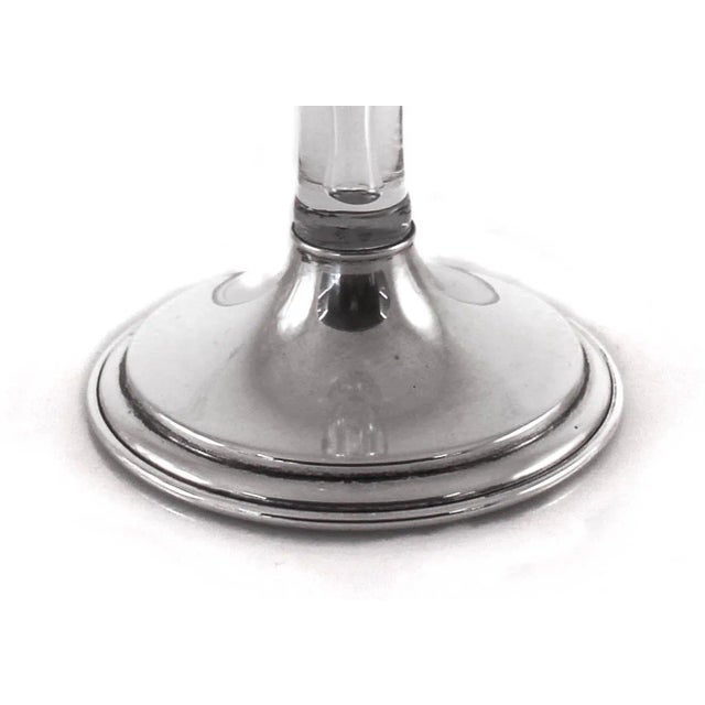 Hawkes Sterling Candlesticks and Bowl For Sale - Image 4 of 13