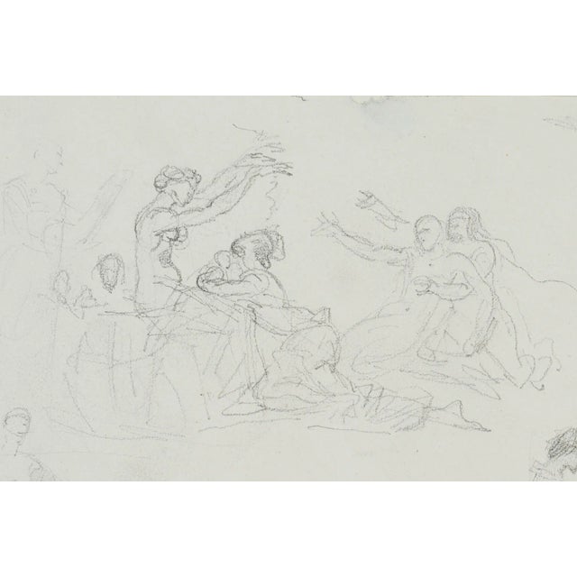 Allegorical Figures and Nudes, 19th-Century, Pencil For Sale - Image 3 of 5