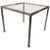 Gray 1980s Italian Steel and Brass Side Table For Sale - Image 8 of 8