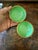 Chinoiserie Vintage Apple Green Canton Enamel Floral Trinket Box For Sale - Image 3 of 7