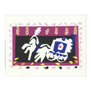 1991 Henri Matisse 'Pierrot's Funeral' Modernism Pink,Purple,White France Serigraph