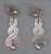 Modern Vintage Taxco Mexican Silver Drop Earrings For Sale - Image 3 of 5