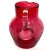 Victorian Small English Victorian Cranberry Red and Clear Glass Pitcher For Sale - Image 3 of 7